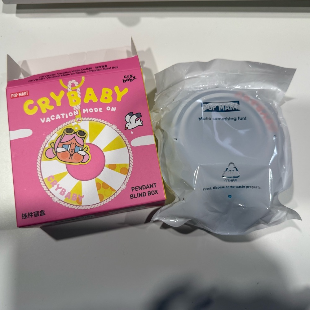 Pop Mart Crybaby "Vacation Mode On" Pendant Blind Box - Blue